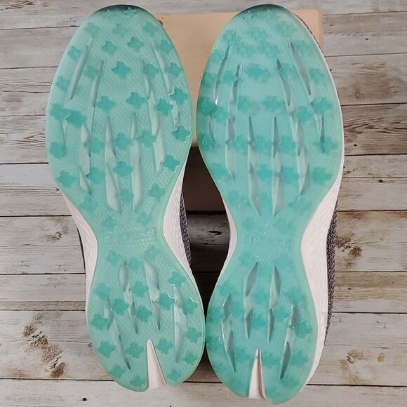 Ladies Spikeless Golf Shoes - Skechers GO GOLF Eagle - Range Grey/Blue Size 7½ W - Picture 4 of 8